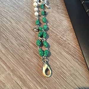 Jewel Kade necklace antique green pearl